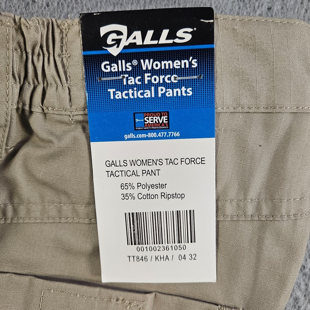 NEW GALLS Tac Force Tactical Pants Women Khaki‎ Size 4 Inseam 32
